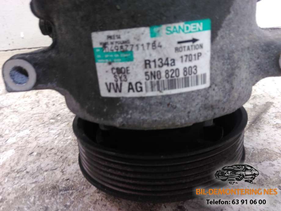 Aircondition kompressor til Audi A3 2003-2008 (Type II, Fase 1)  (5N0 820 803|)