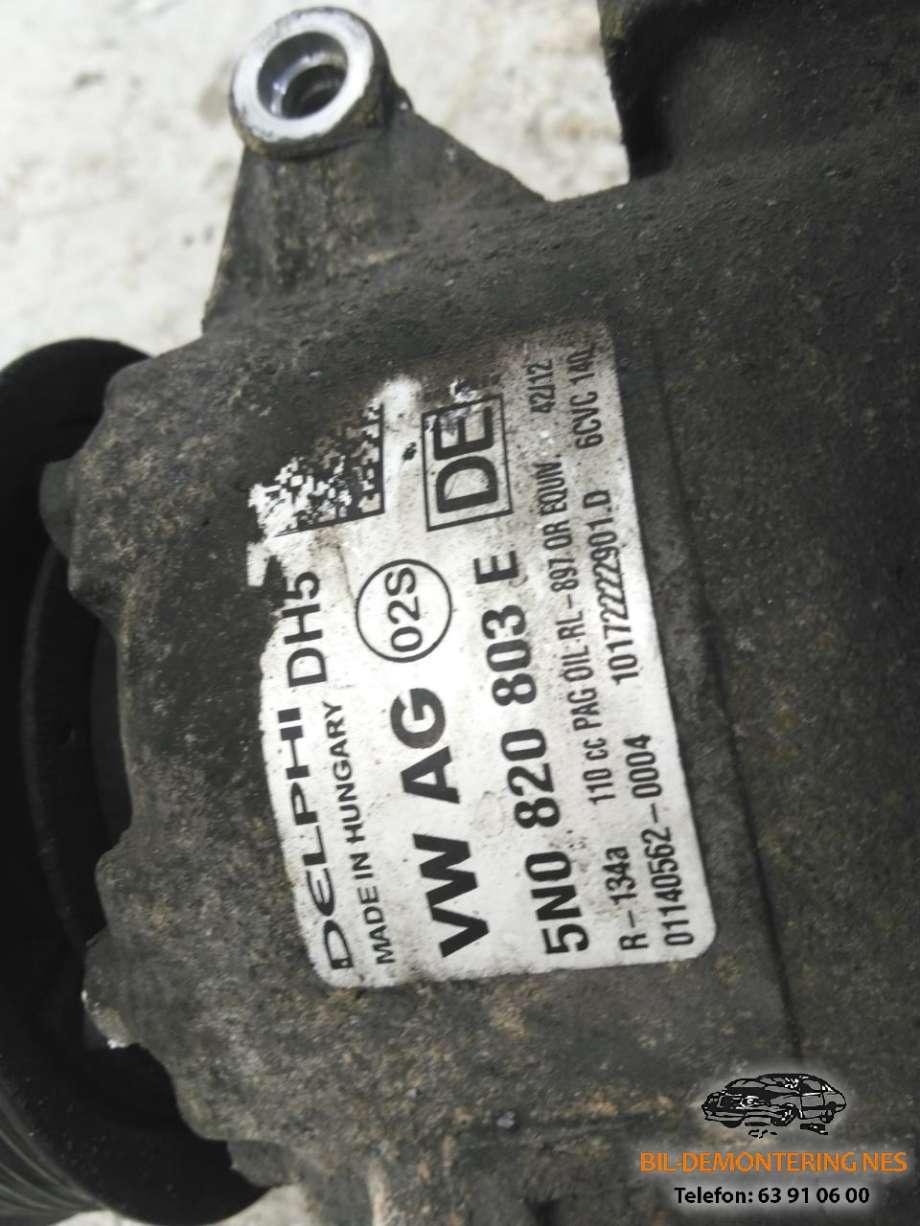 Aircondition kompressor til Škoda Octavia 2009-2013 (Type II, Fase 2)  (5N0 820 803 E|)