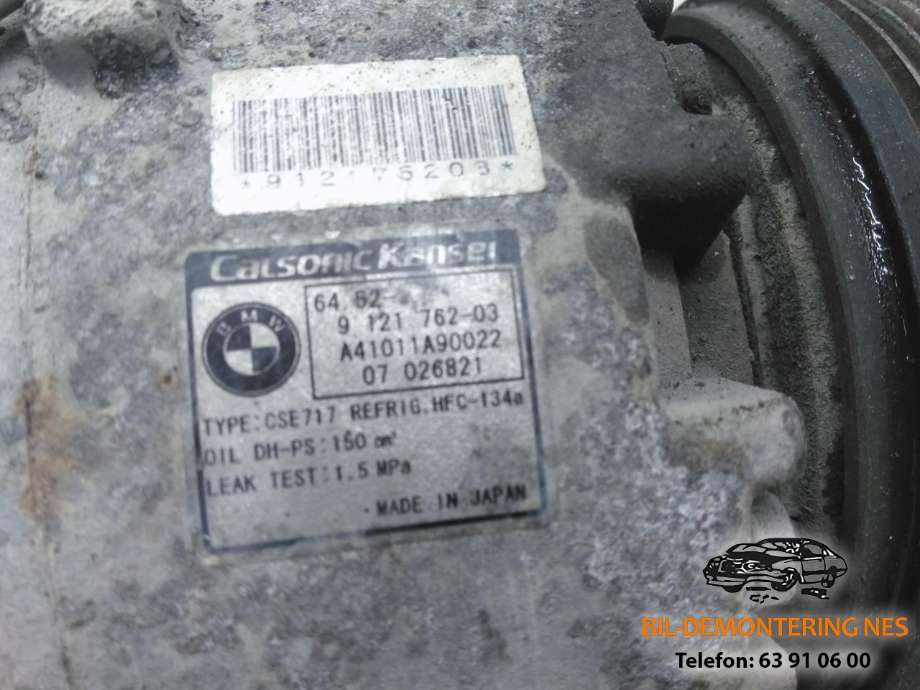Aircondition kompressor til BMW X5 2007-2013 (E70) (E70) (9 121 762-03|)