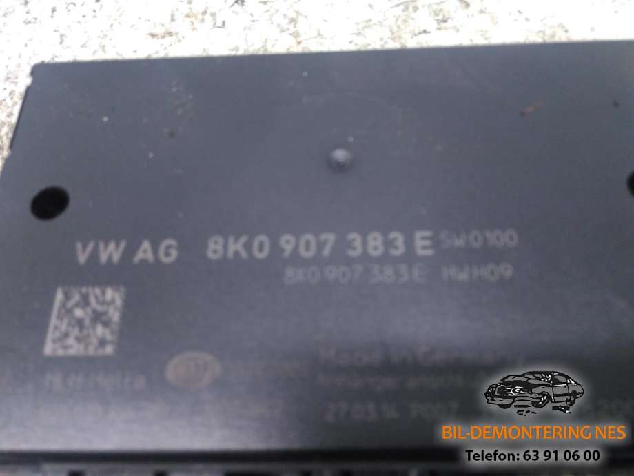 Styreenhet hengerfeste til Audi A4, Allroad 2009-2016 (Type I) (B8) (B8) (8K0907383E|)