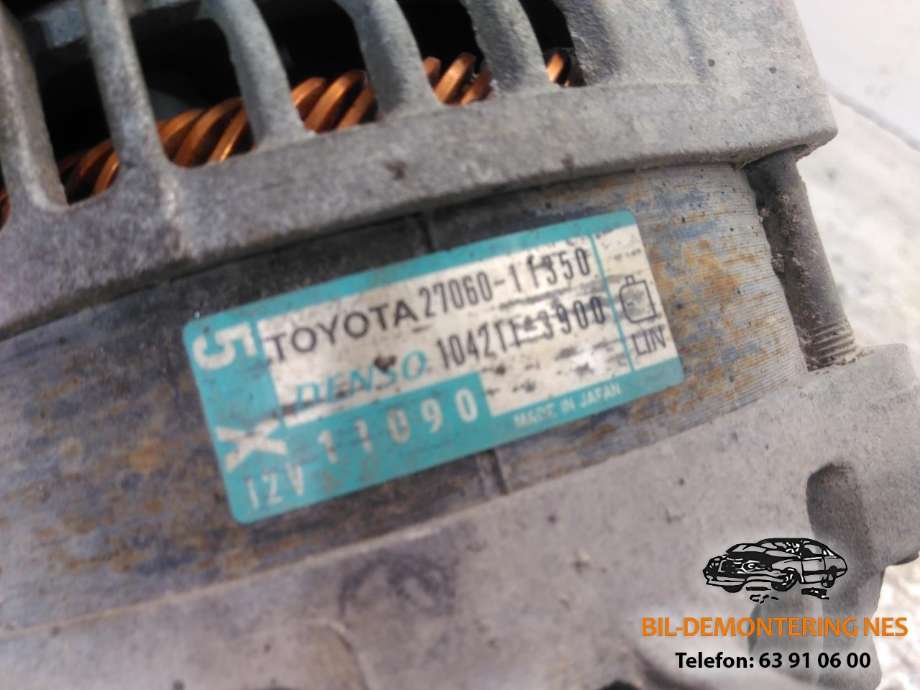 Dynamo diesel til Toyota Land Cruiser 150 2014-->> (Fase 2)  (27060-11350|104211-3900|)
