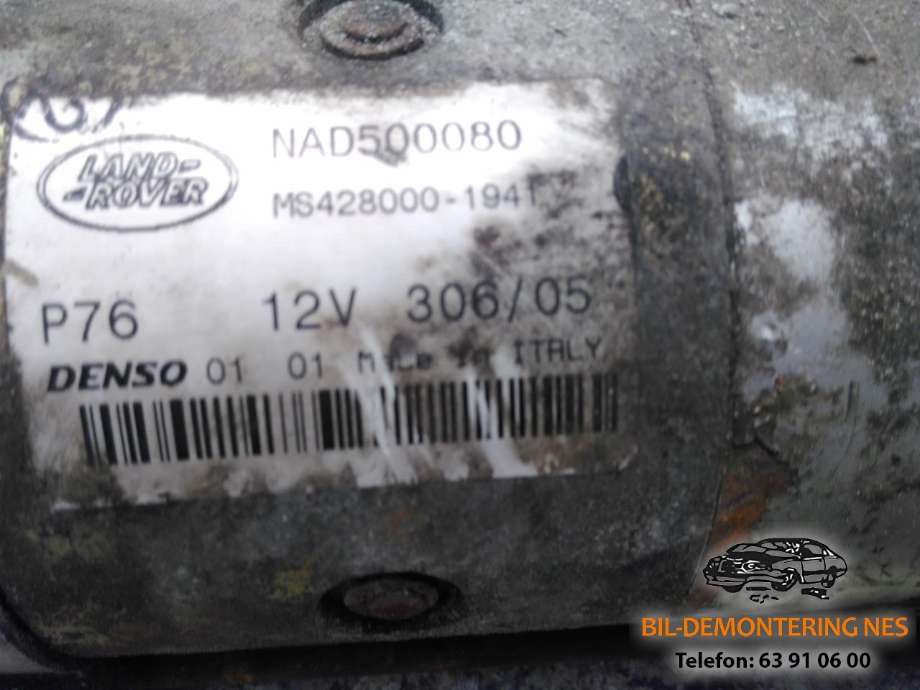 Starter diesel til Land Rover Range Rover 2002-2012 (Type III)  (NAD500080|MS428000-1941|)