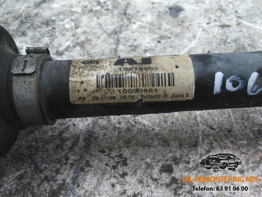 Drivaksel høyre foran, diesel/manuell til Opel Insignia A 2009-2014  (13219092|)