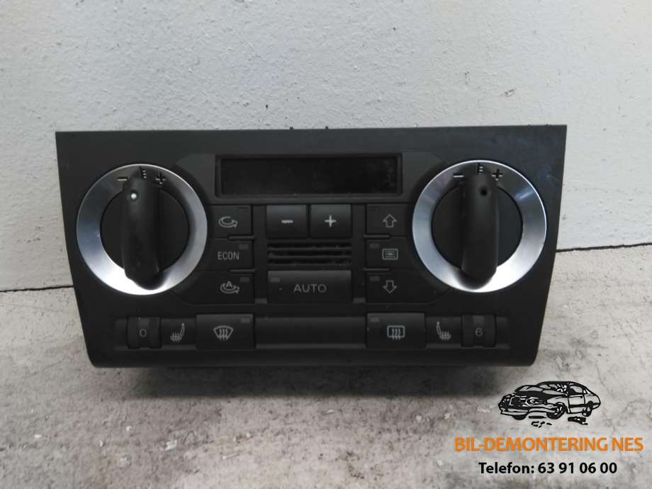 Varmeapparat betjening til Audi A3, 2003-2008 (Type II, Fase 1)  (8P0820043Q)