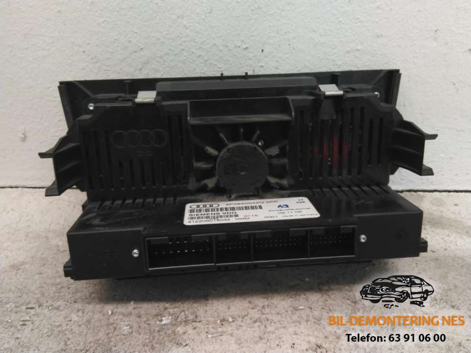 Varmeapparat betjening til Audi A3 2003-2008 (Type II, Fase 1)  (8P0820043Q|)