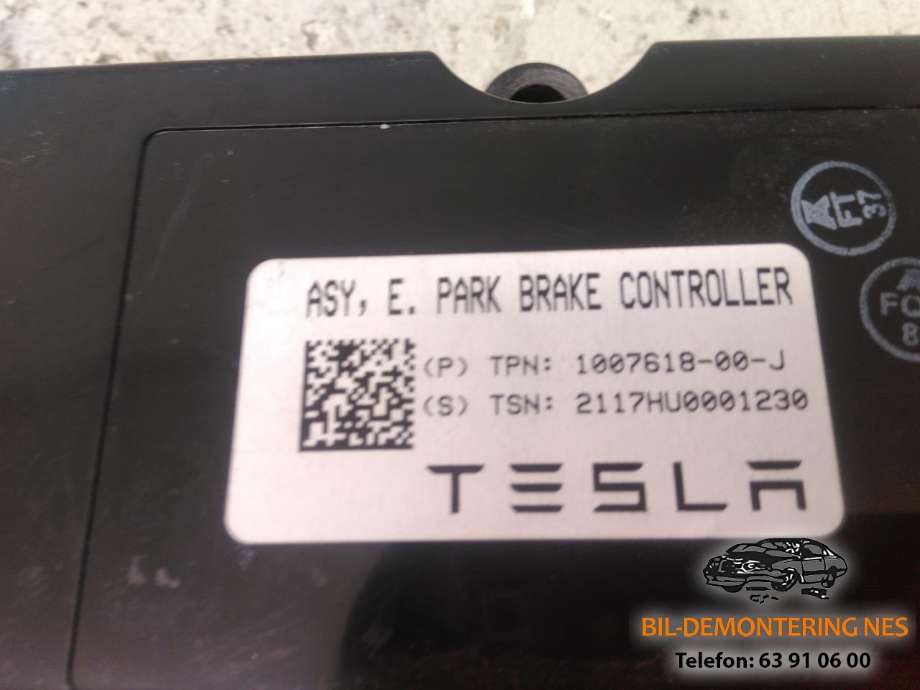 Styreenhet elektrisk parkbrems (EPB - Electric Parking Brake) til Tesla Model S 2016-2021 (Fase 2)  (1007618-00-J|)