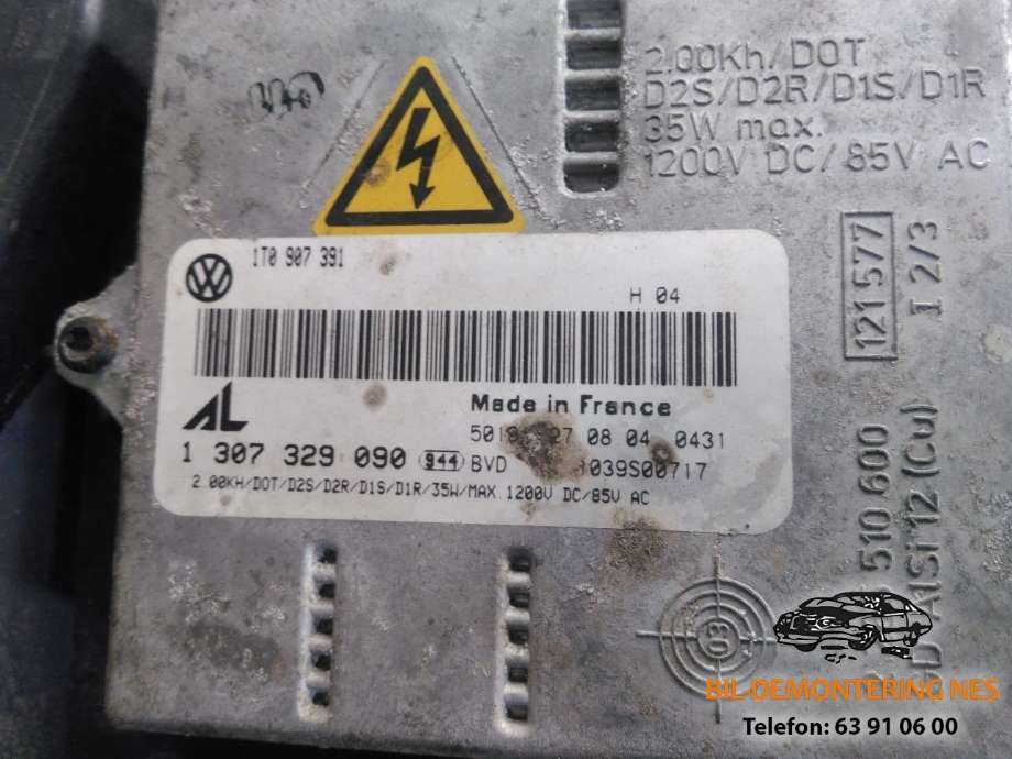 Frontlykt høyre xenon til VW Golf V, Combi 2003-2008  (0 301 212 272|1 307 329 090|)