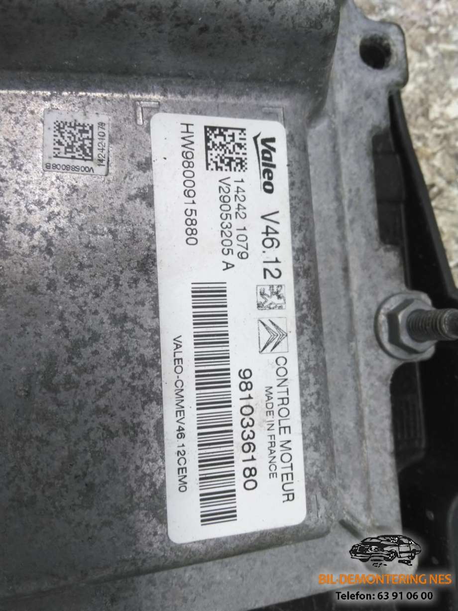 Styreenhet motor til Peugeot 2008 2013-2019 (Type I)  (9810336180|)