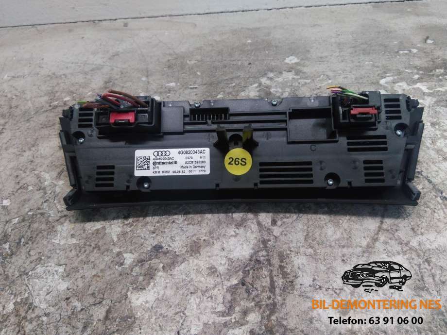 Varmeapparat betjening til Audi A6, Allroad 2012-2014 (Type III, Fase 1) (C7) (C7) (4G0820043AC|)