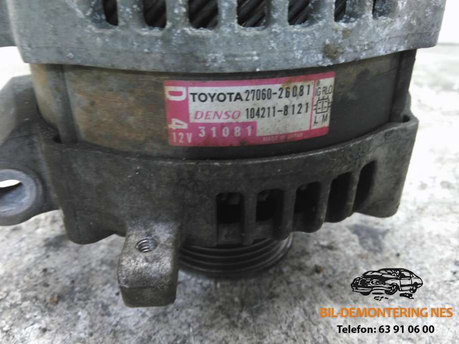Dynamo diesel til Toyota RAV4 2013-2015 (Type IV, Fase 1)  (27060-26081|)
