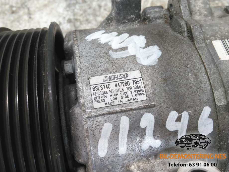 Aircondition kompressor til Toyota RAV4 2013-2015 (Type IV, Fase 1)  (447280-7951|)