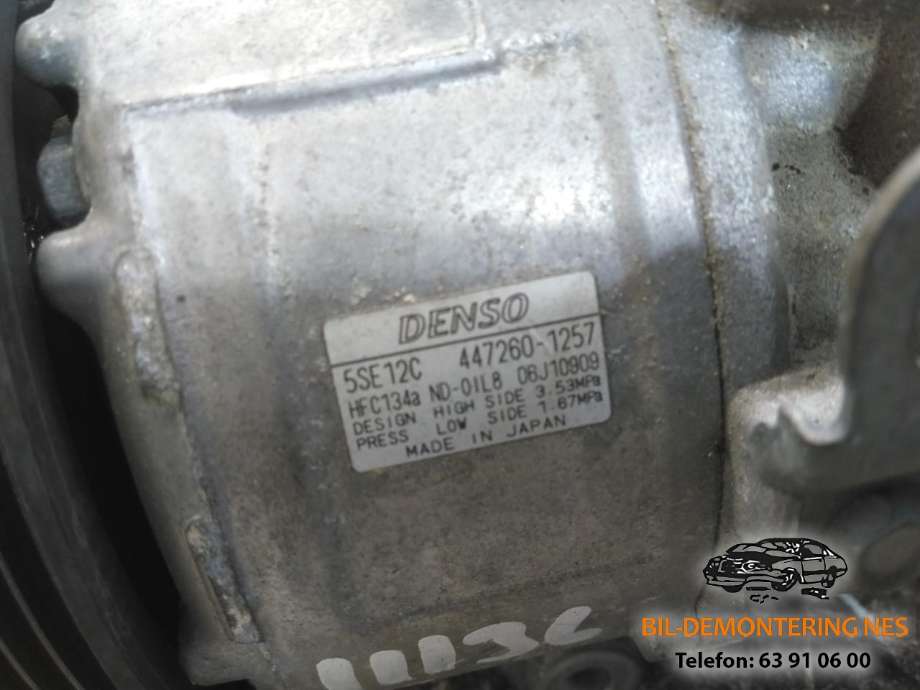 Aircondition kompressor til Toyota RAV4 2006-2009 (Type III, Fase 1) (447260-1257|)