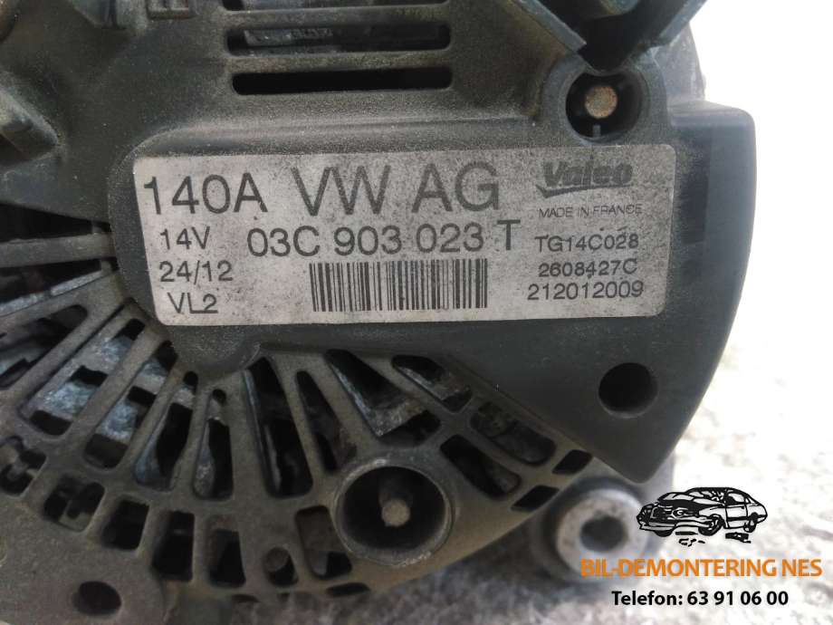 Dynamo til VW Passat 2011-2015 (B7) (B7) (03C 903 023 T|)