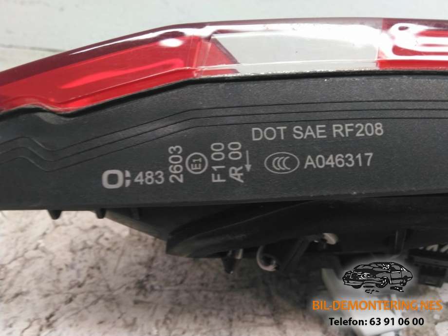Baklykt venstre indre til Mercedes E-Klasse 2009-2013 (Fase 1) (W212) (W212) 
