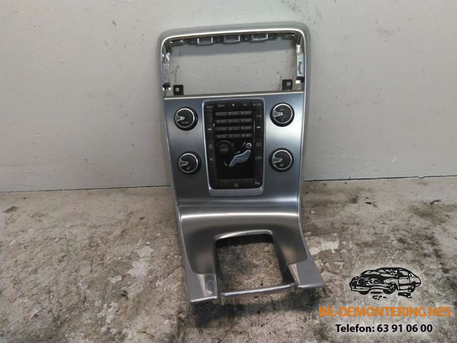 Bilstereo betjeningspanel til Volvo V60, 2010-2013 (Type I, Fase 1)  
