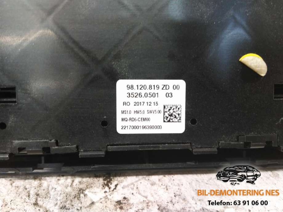 Bilstereo navigasjon til Peugeot Expert 2016-->> (Type III)  (9822264580|)