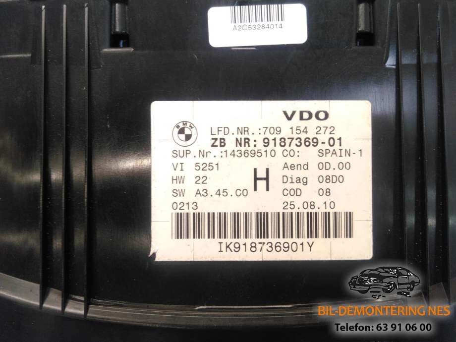 Instrumentpanel til BMW X1 2009-2015 (E84) (E84) (9187369-01|)
