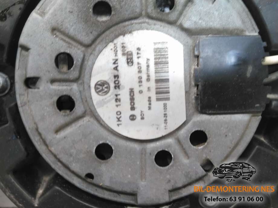 Kjølevifte elektrisk til VW Golf VI 2008-2012  (1K0 121 203 AN|)