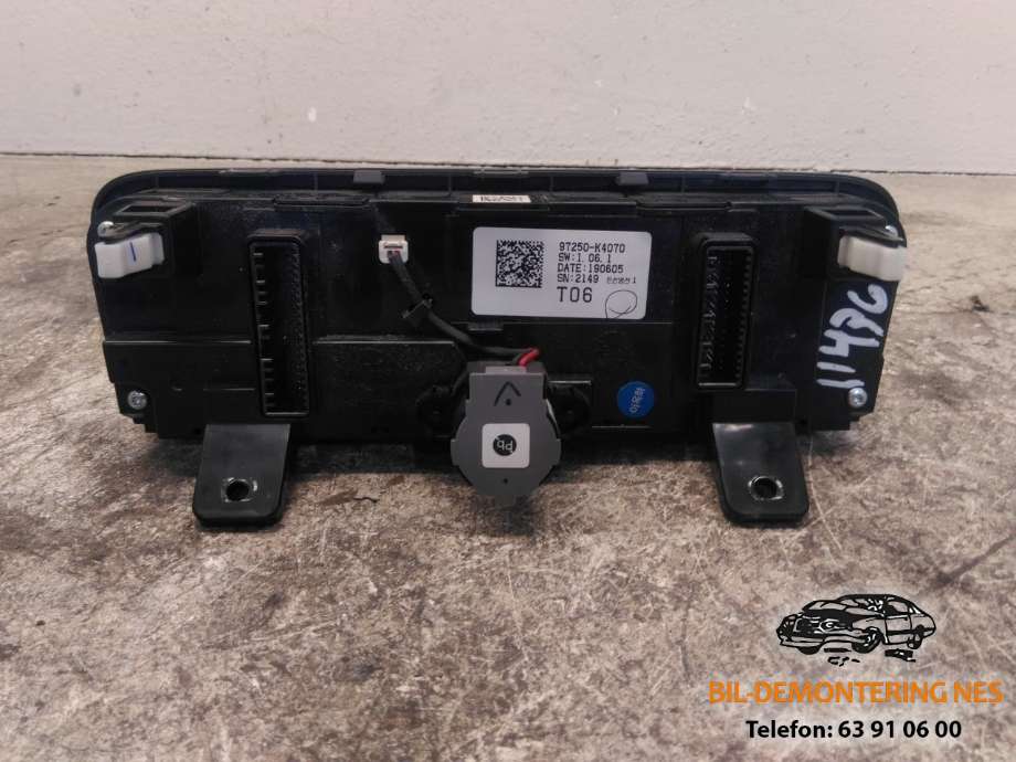 Varmeapparat betjening til Hyundai Kona 2017-2021 (Type I, Fase 1)  (97250-K4070|)