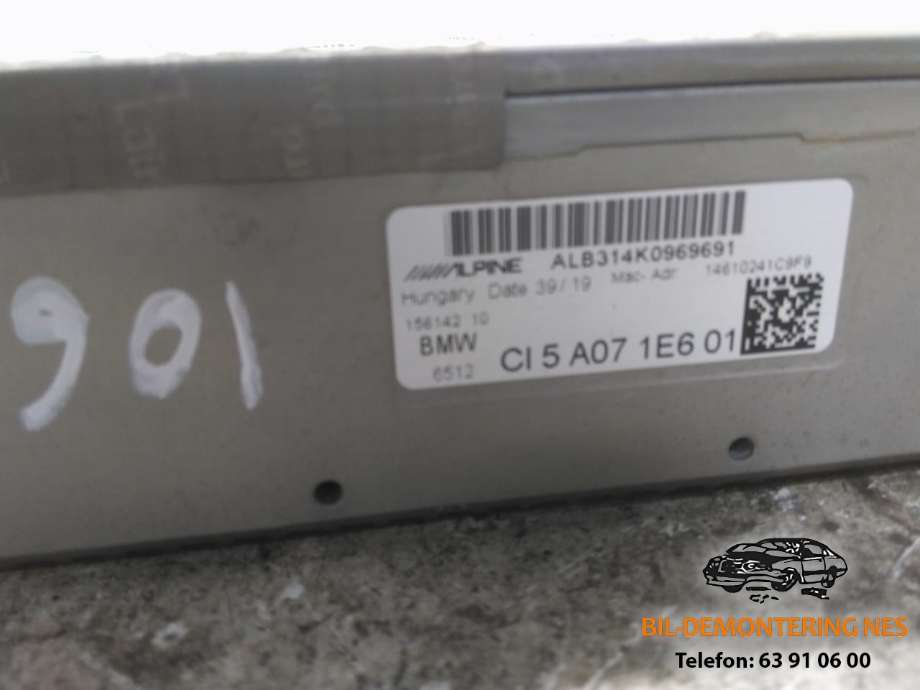 Bilstereo navigasjon til BMW 5-Serie 2017-->> (G30/G31) (G30/G31) (C1 5 A07 1E6 01|)