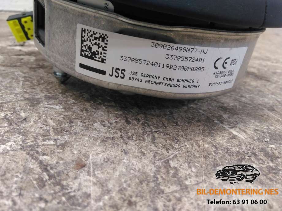 Airbag rattpute til BMW 5-Serie 2017-->> (G30/G31) (G30/G31) (309026499N77|)