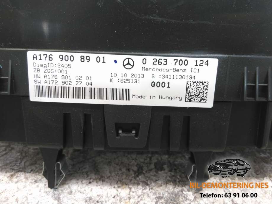 Instrumentpanel til Mercedes A-Klasse 2012-2018 (W176) (W176) (A1769008901|)