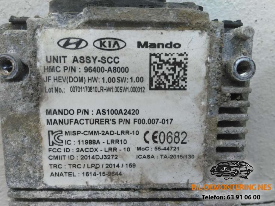 Sensor radar til Kia Optima 2017-2020  (96400-A8000|)