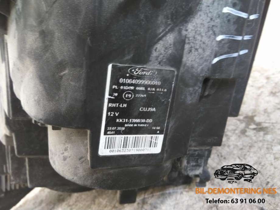 Frontlykt venstre xenon til Ford Transit 2014-->>  (KK31-13W030-DD|01064099900010|)