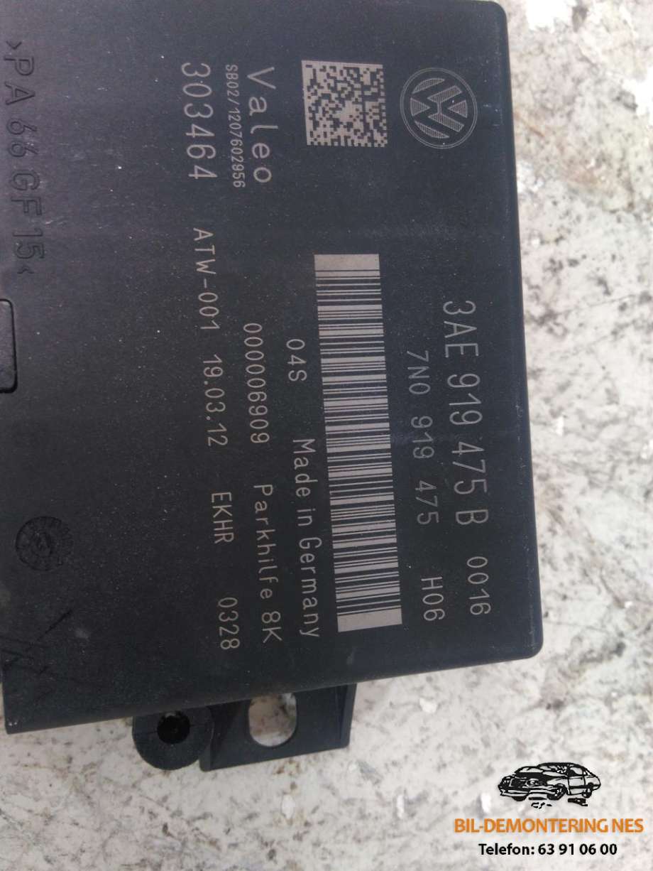 Styreenhet parkering til VW Passat 2011-2015 (B7) (B7) (3AE 919 475 B|)