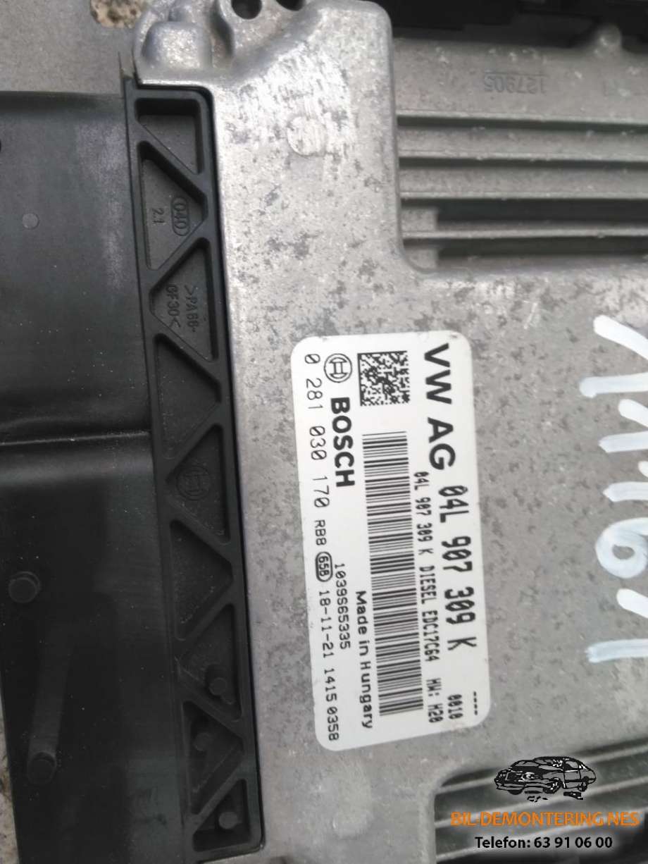 Styreenhet motor til VW Caddy 2015-2020 (Type III, Fase 3)  (04L 907 309 K|)