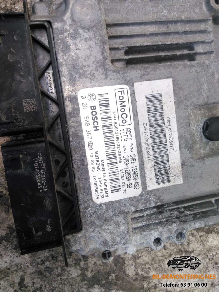 Styreenhet motor til Ford Focus 2011-2014 (Type III, Fase 1) (0 261 S08 387|)