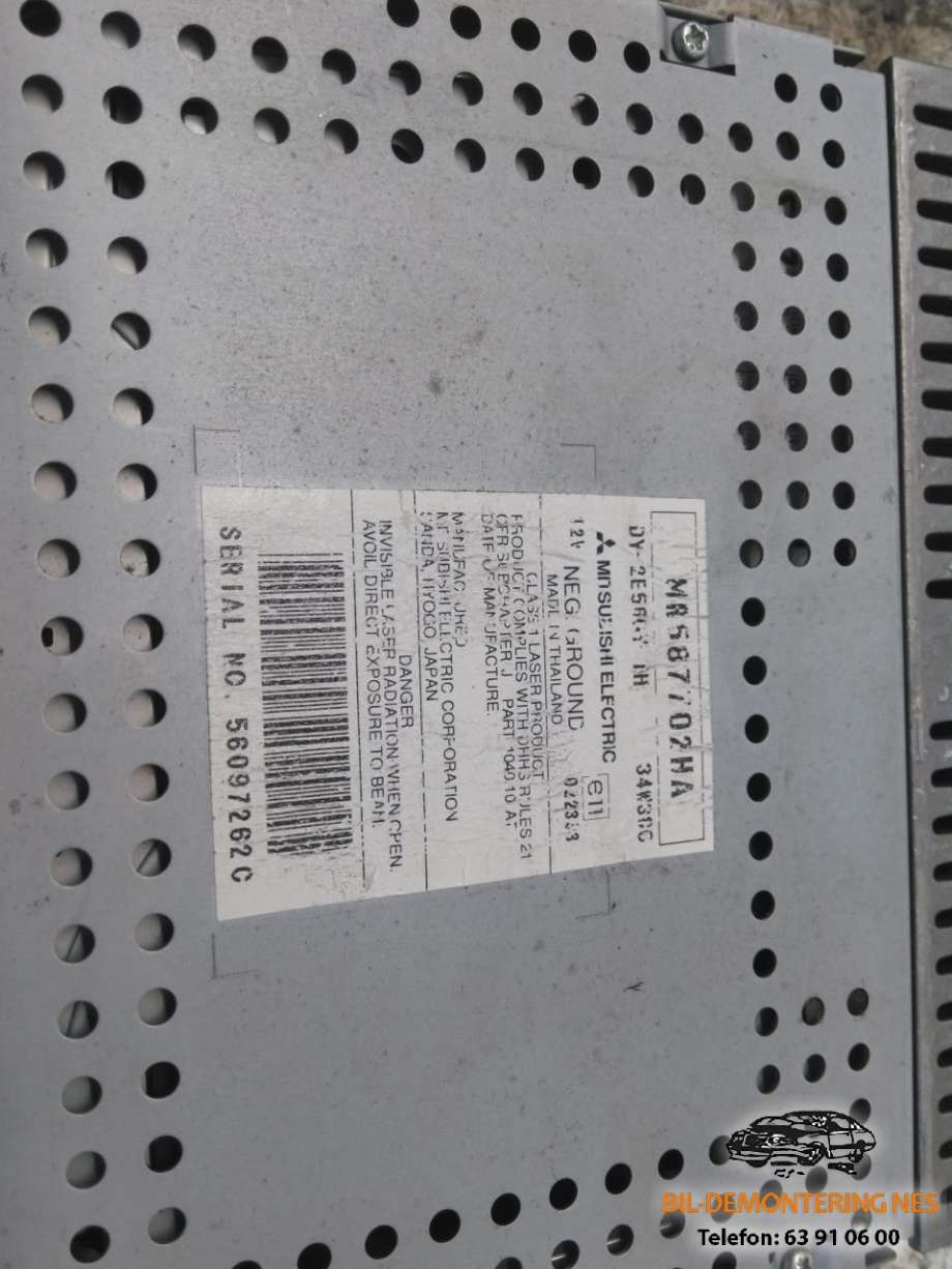 Bilstereo til Mitsubishi Colt 2004-2008 (Type VII, Fase 1)