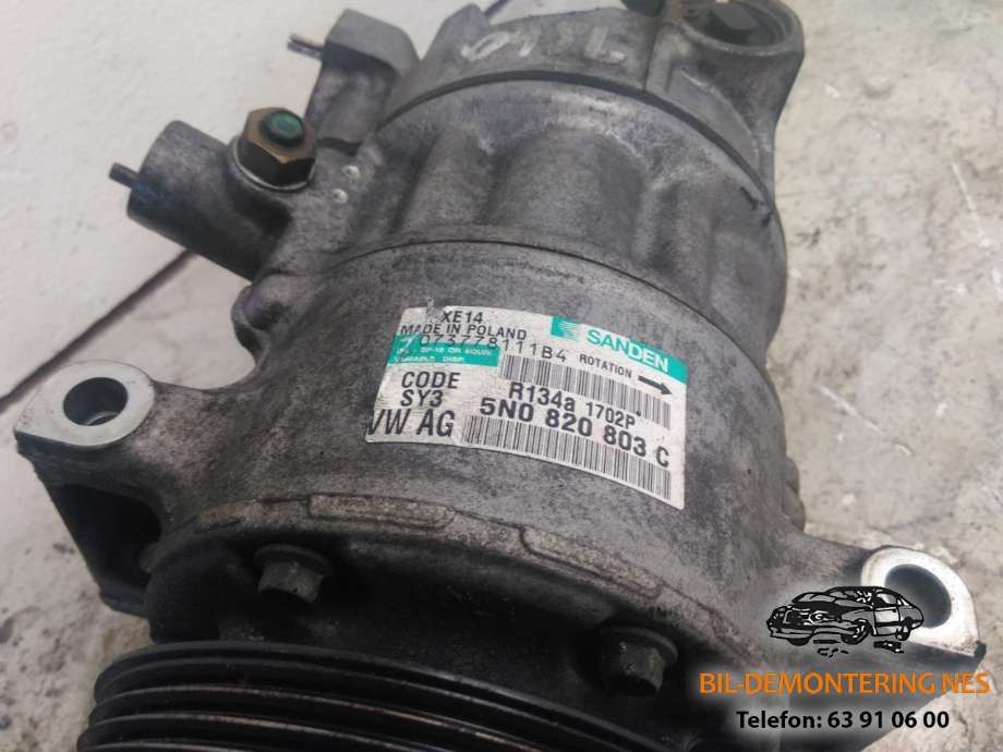 Aircondition kompressor til Audi A3 2009-2012 (Type II, Fase 2)  (5N0820803C|)