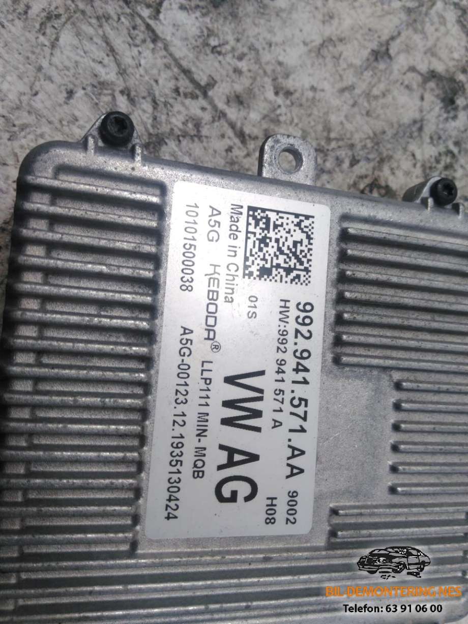 Styreenhet xenon/ballast til Škoda Superb 2015-->> (Type III)  