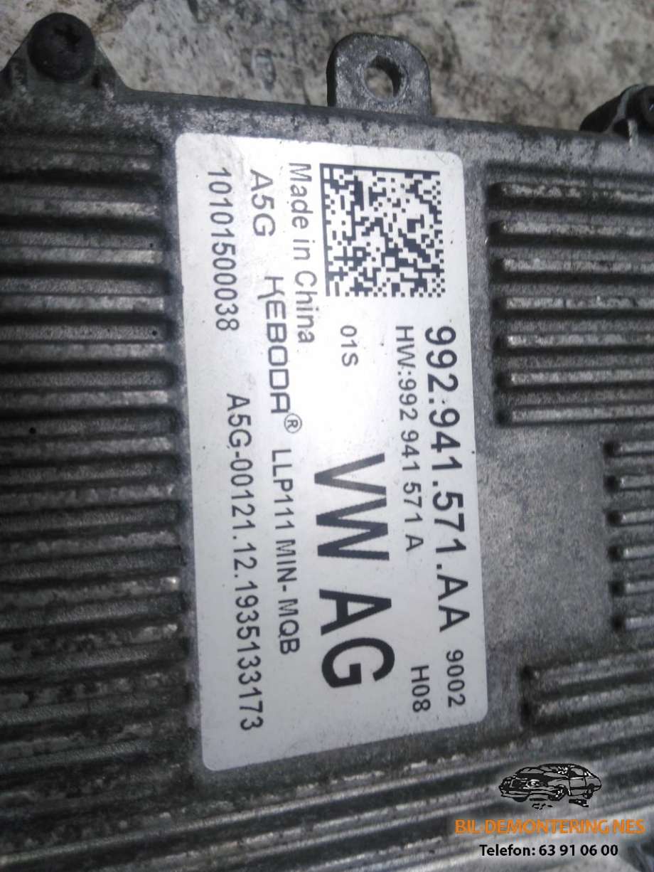 Styreenhet xenon/ballast til Škoda Superb 2015-->> (Type III)  