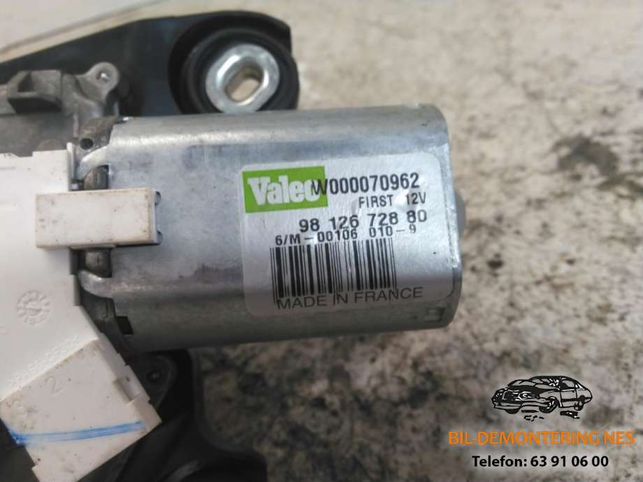 Viskermotor bakrute til Peugeot Expert 2016-->> (Type III)  (9812672880|)