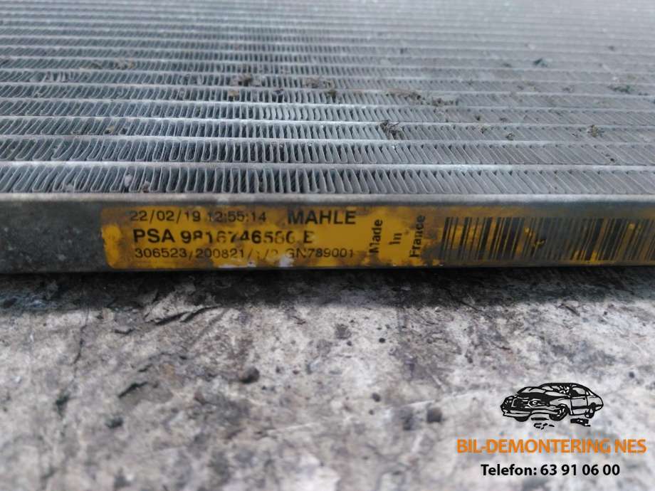 Aircondition radiator til Peugeot Partner 2019-->> (Type III)  
