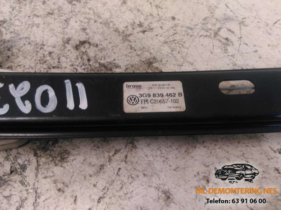 Ruteheis høyre bak til VW Passat 2015-2019 (Fase 1) (B8) (B8) (3G9839462B|)