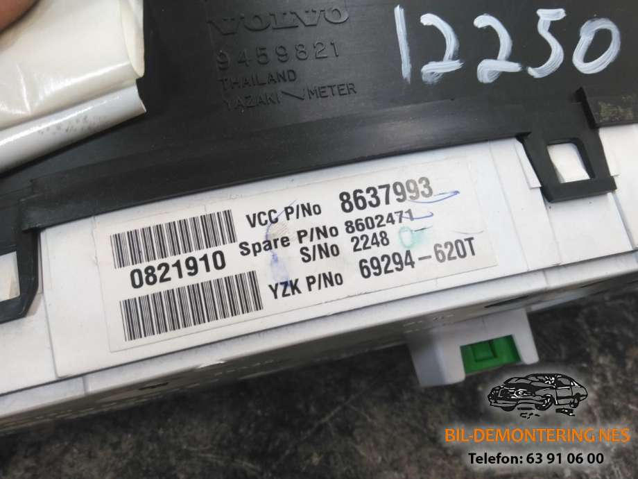 Instrumentpanel til Volvo S80 1998-2006 (Type I)  