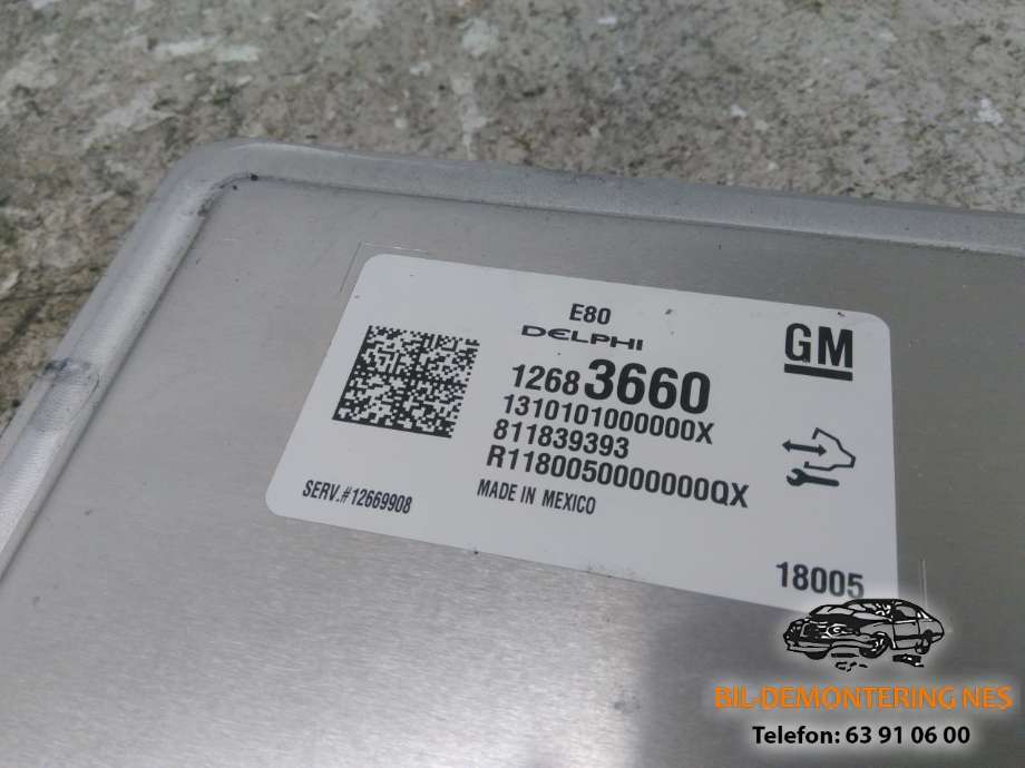Styreenhet motor til Opel Astra K 2015-->>  (DELPHI|12683660|)