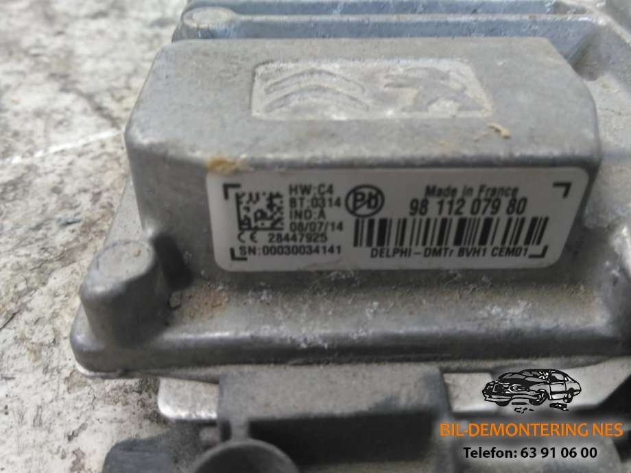 Styreenhet motor til Peugeot 208 2012-2019 (Type I)  (DELPHI|9800915880|9811207980|)
