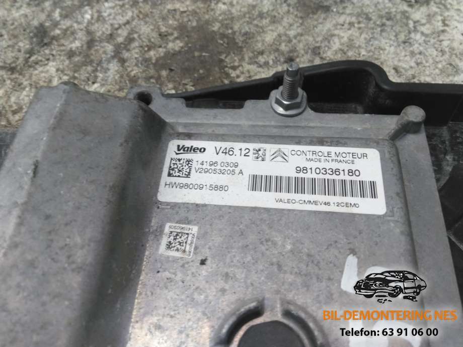 Styreenhet motor til Peugeot 208 2012-2019 (Type I)  (DELPHI|9800915880|9811207980|)