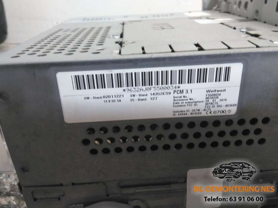 Bilstereo navigasjon til Porsche Cayenne 2010-2017 (92A) (92A) (7P5.035.884.CF|)