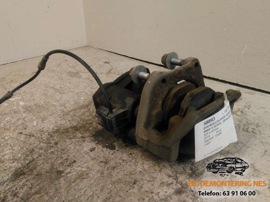 Bremsecaliper venstre bak, elektrisk til BMW 5-Serie 2010-2017 (F10/F11) (F10/F11) (32349660|)
