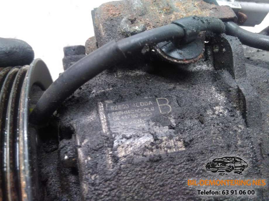 Aircondition kompressor til Nissan Qashqai 2014-2021 (Type II)  (926004EB0A|)