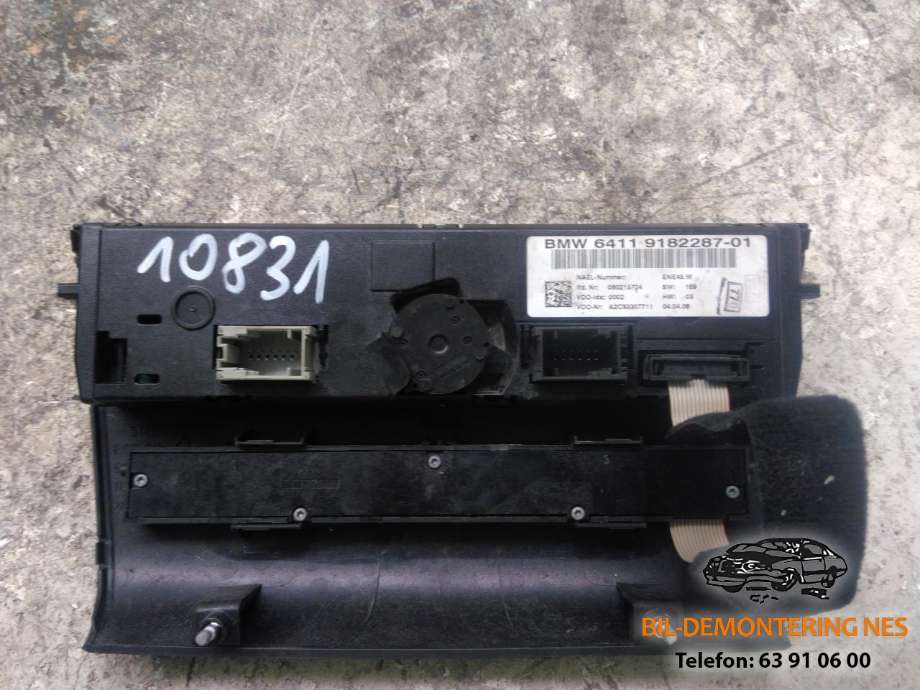 Varmeapparat betjening til BMW 1-Serie 2004-2011 (E81/E82/E87/E88) (E81/E82/E87/E88) (64119182287-01|)