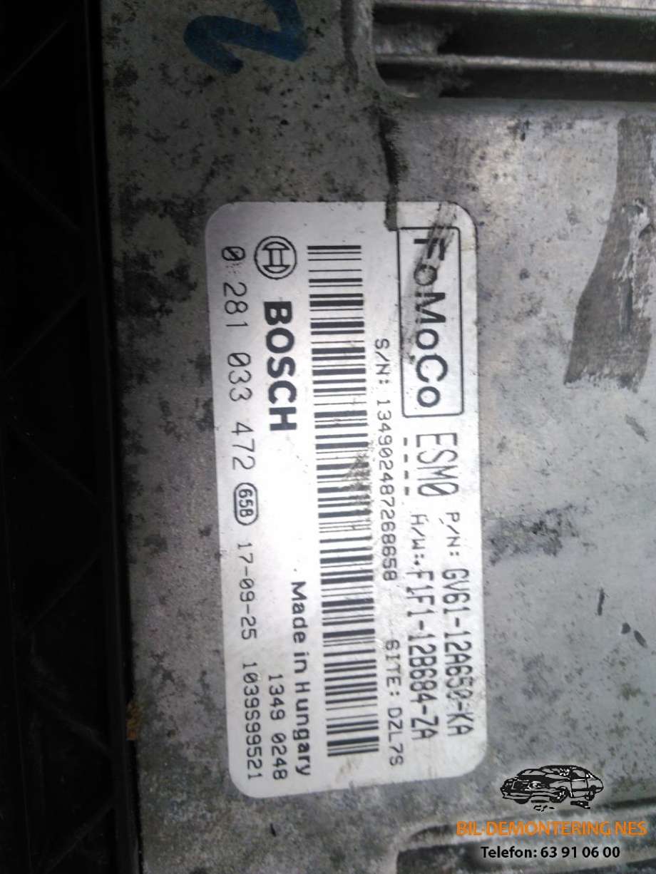 Styreenhet motor til Ford Transit Connect 2013-2018 Type II, Fase 1  (0281033472|)