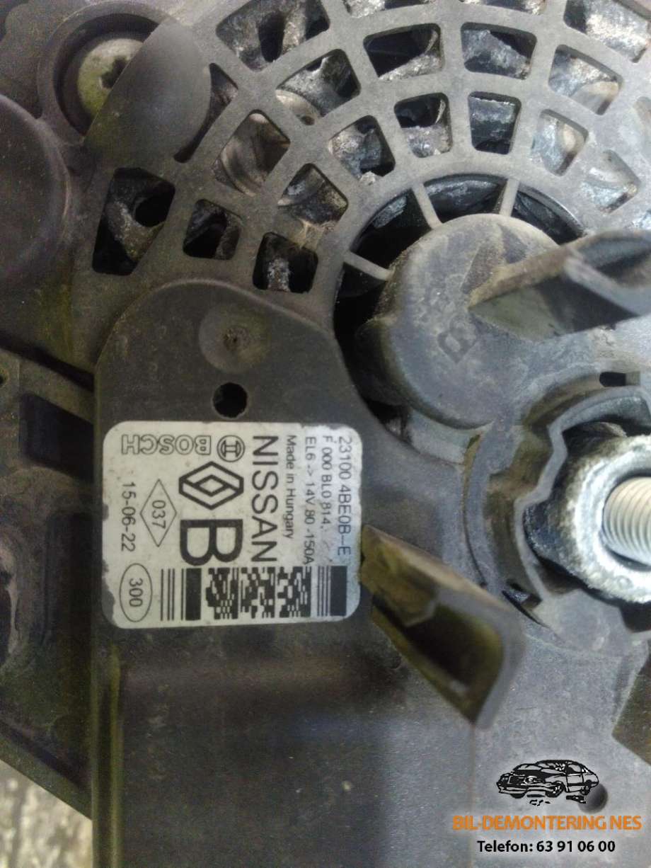 Dynamo til Nissan Qashqai 2014-2021 (Type II)  (231004BE0B|)