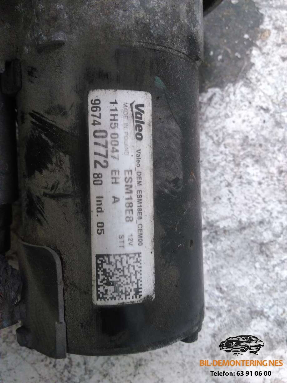 Starter til Peugeot 5008 2017-->> (Type II)  (9674077280|)