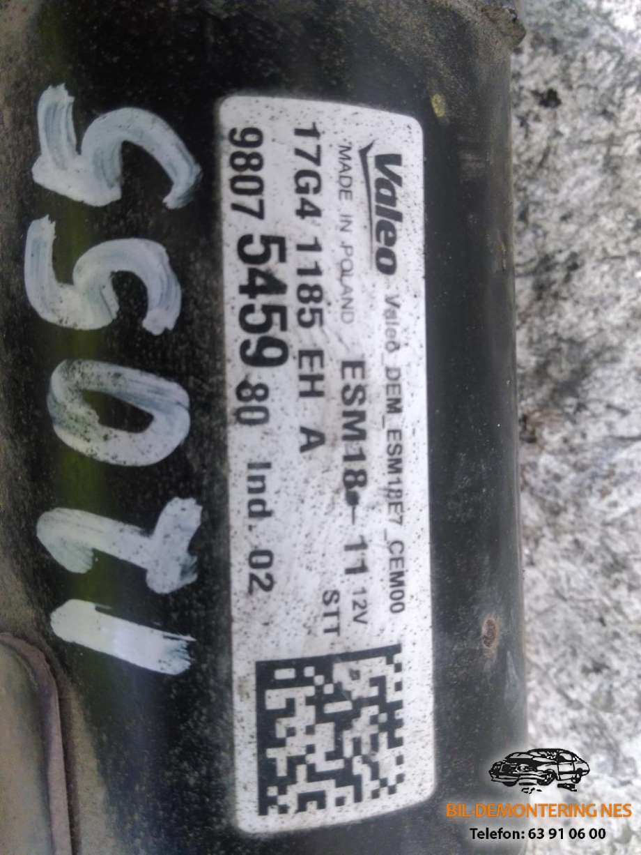 Starter til Peugeot 208 2012-2019 (Type I)  (17G41185|9807545980|)